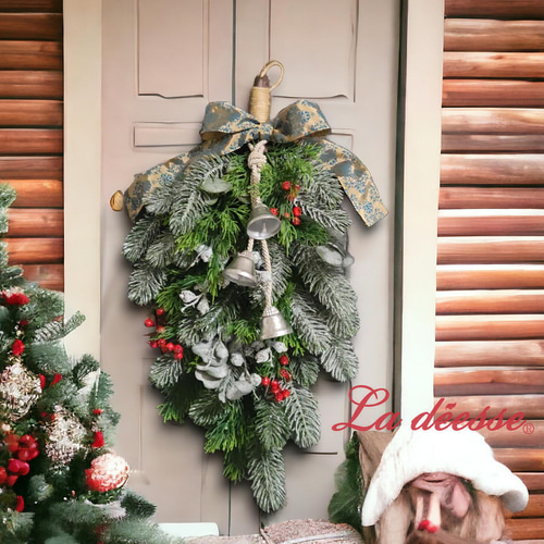 冬支度Christmas swag wreathe 約50センチ