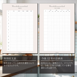 ◆ 家事ノートセット 全20種のリフィル｜A4リフィル ◆ 10枚目の画像