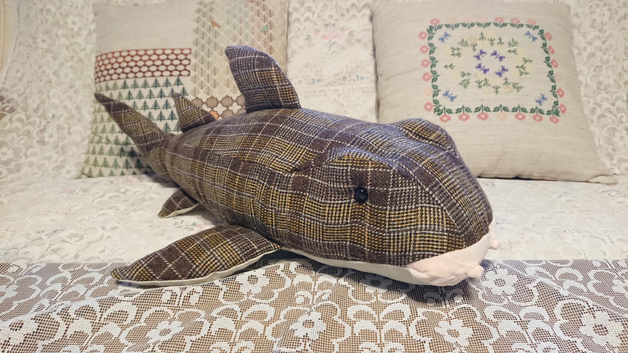 サメにゃんぬいぐるみ×2体 約27cm