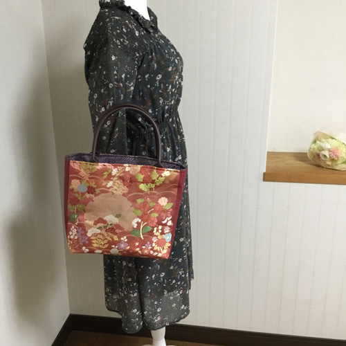 ハンドメイド・リメイク・帯・カバン・トートバッグ・お洒落・お