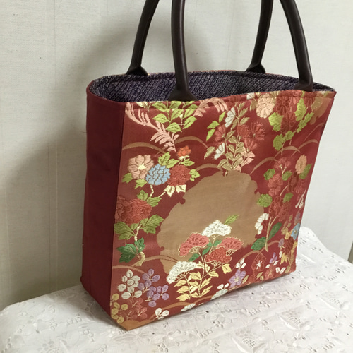 ハンドメイド・リメイク・帯・カバン・トートバッグ・お洒落・お