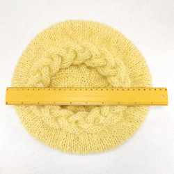 手編みのベレー帽　A231207 5枚目の画像