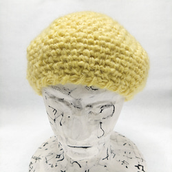 手編みのベレー帽　A231210 3枚目の画像