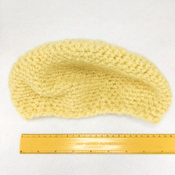 手編みのベレー帽　A231210 8枚目の画像