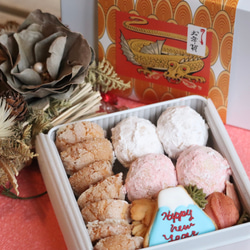 お年賀に☆お正月のクッキー缶（S） 1枚目の画像