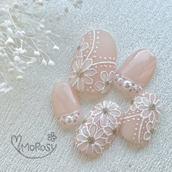 MOROSY199☆ブライダルネイル ウェディング 花嫁 結婚式 ブルー 水色