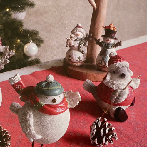 玄関 welcome 》Xmas ノエル スキーバード サンタクロース