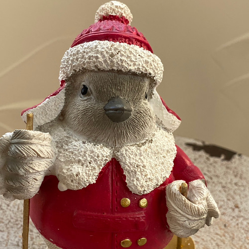 玄関 welcome 》Xmas ノエル スキーバード サンタクロース