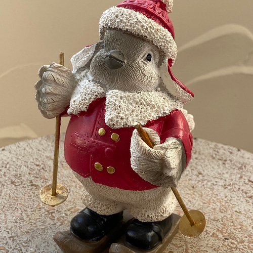 玄関 welcome 》Xmas ノエル スキーバード サンタクロース