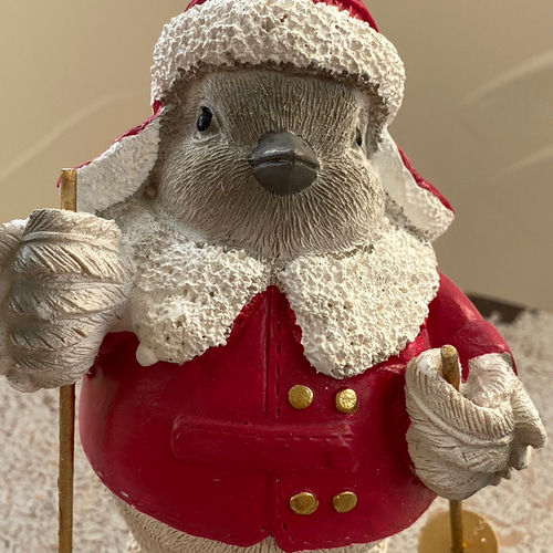 玄関 welcome 》Xmas ノエル スキーバード サンタクロース