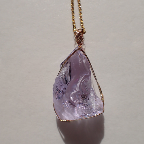 女神巻き®︎アンダラクリスタル《ラベンダー》のペンダント