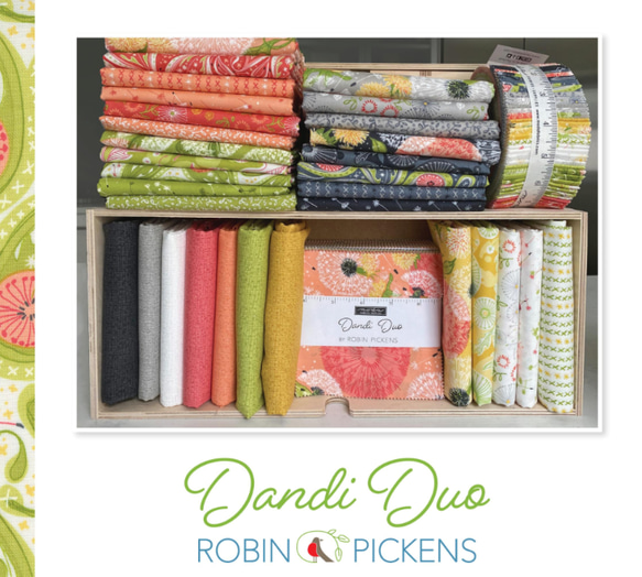 「Dandi Duo」moda Charm Pack (カットクロス42枚)　Robin Pickens 3枚目の画像