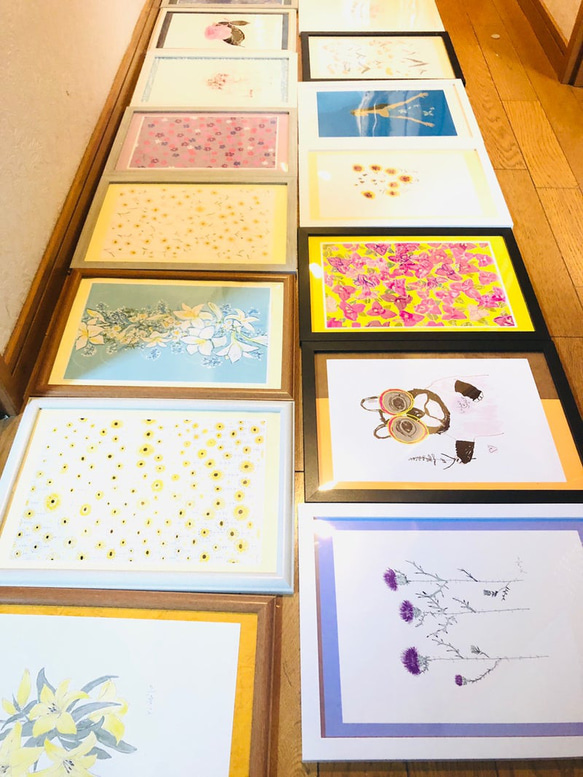 sale展示イラスト3枚セット花の絵、みやこわすれ、レウカデンドロン、母の日の花束 8枚目の画像