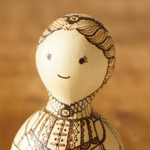 ひょうたんアート ドレス エリザベスカラー 立体・オブジェ gane工房