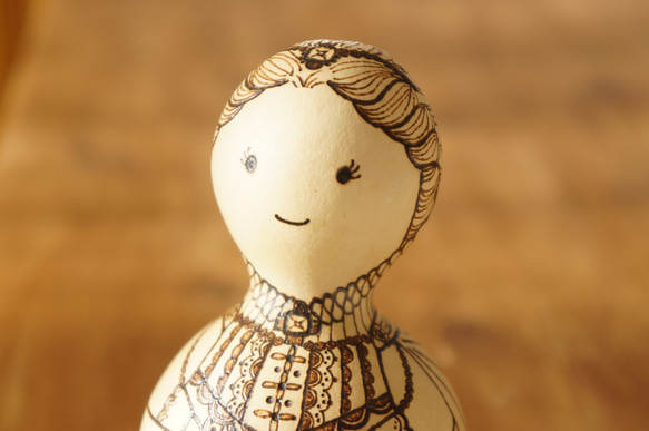 ひょうたんアート ドレス エリザベスカラー 立体・オブジェ gane工房