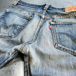 刺し子パッチワークデニムパンツ EURO Levi's501 W34 13枚目の画像