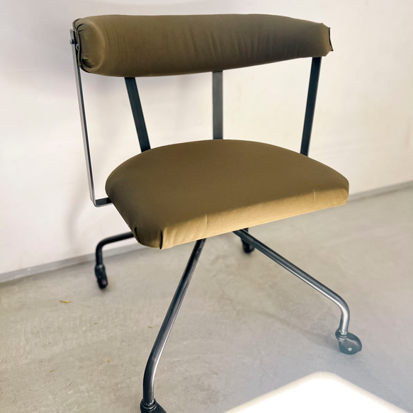 ＼送料無料／[S.C Chair]背もたれチェア 勉強椅子 ダイニング チェア 椅子 アイアン 無垢材 -106_c- 3枚目の画像