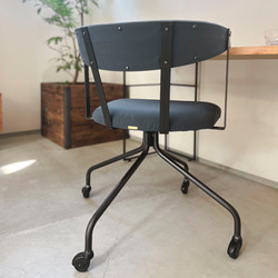 ＼送料無料／[S.C Chair]背もたれチェア 勉強椅子 ダイニング チェア 椅子 アイアン 無垢材 -106_c- 9枚目の画像