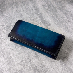 エムピウ ブルーレザー三つ折り財布 エムピウ ブルーレザー三つ折り財布 エムピウ ブルーレザー三