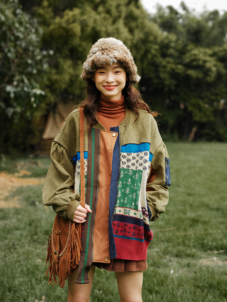 秋冬 レトロなデザイン 野球ジャージ レディース ジャケット