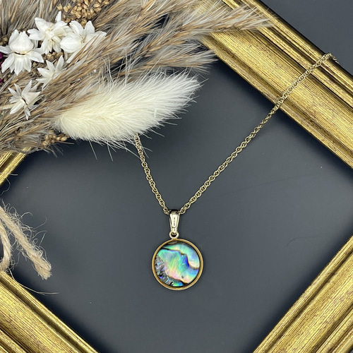 天然アバロンシェルネックレス ネックレス・ペンダント emii 通販