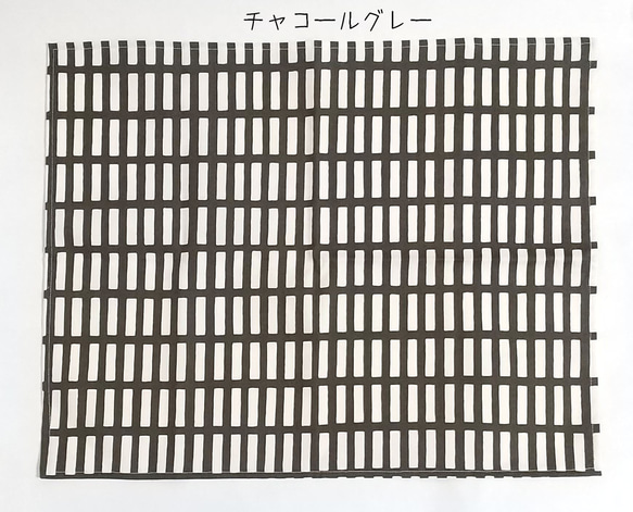 給食用ランチョンマット＊北欧格子柄＊サイズ（40cm×50cm）小学校～中学校　 5枚目の画像