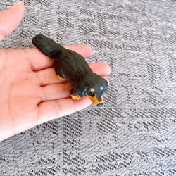 ミニチュアダックス　ブラックタン　犬　フィギュア　置物　オブジェ　粘土　 5枚目の画像