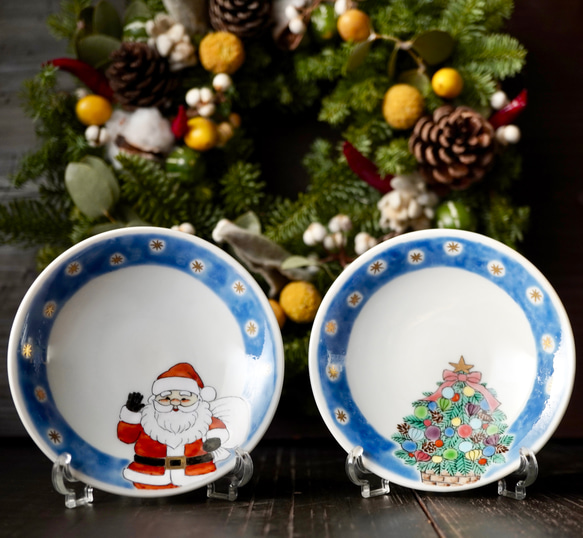 トールペイント クリスマスの絵皿 トールペイント クリスマスの絵皿