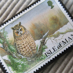 マン島　クリスマス切手ブローチ9158 2枚目の画像