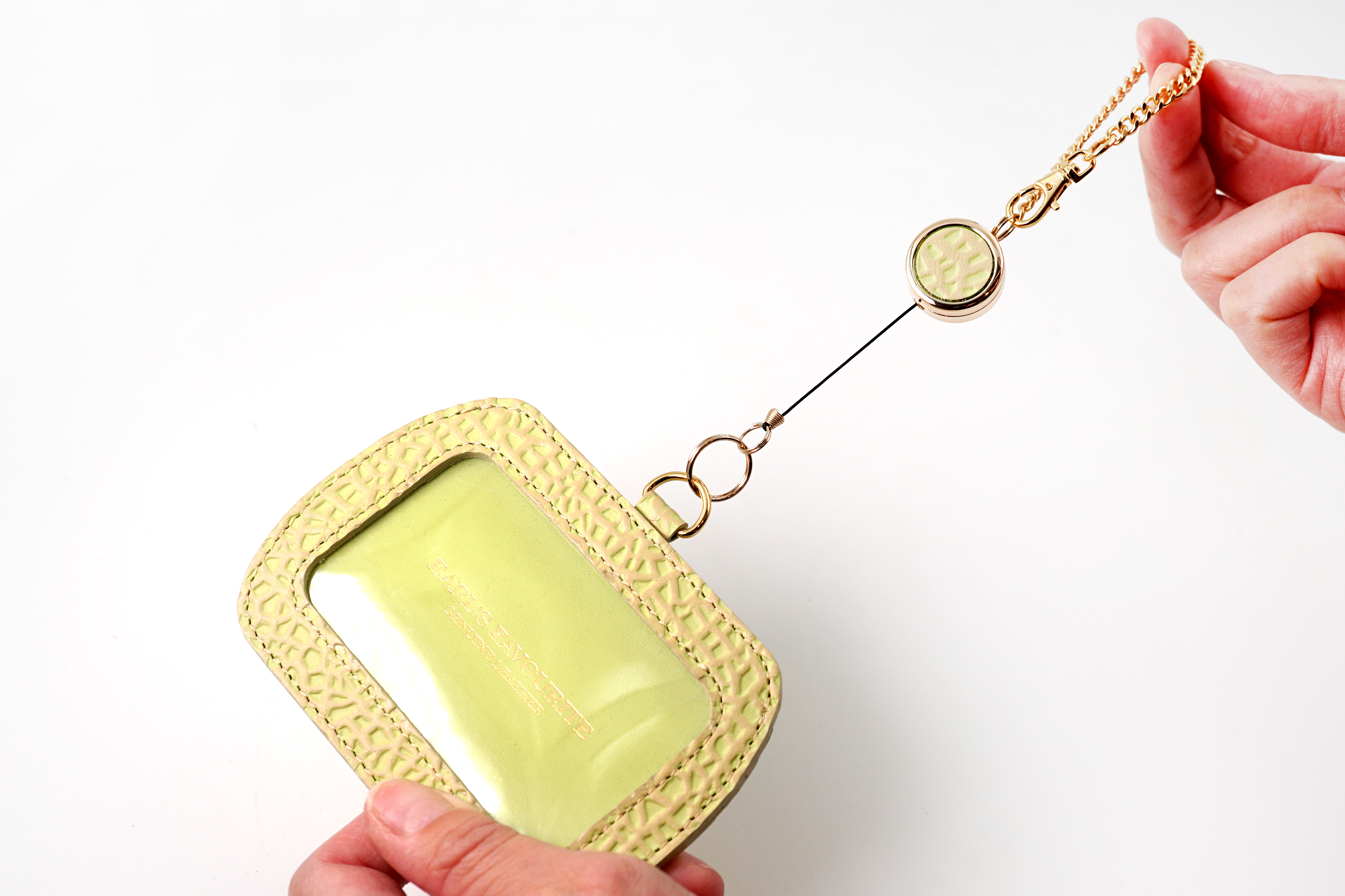 フルーツなパスケース／メロン（牛革製）