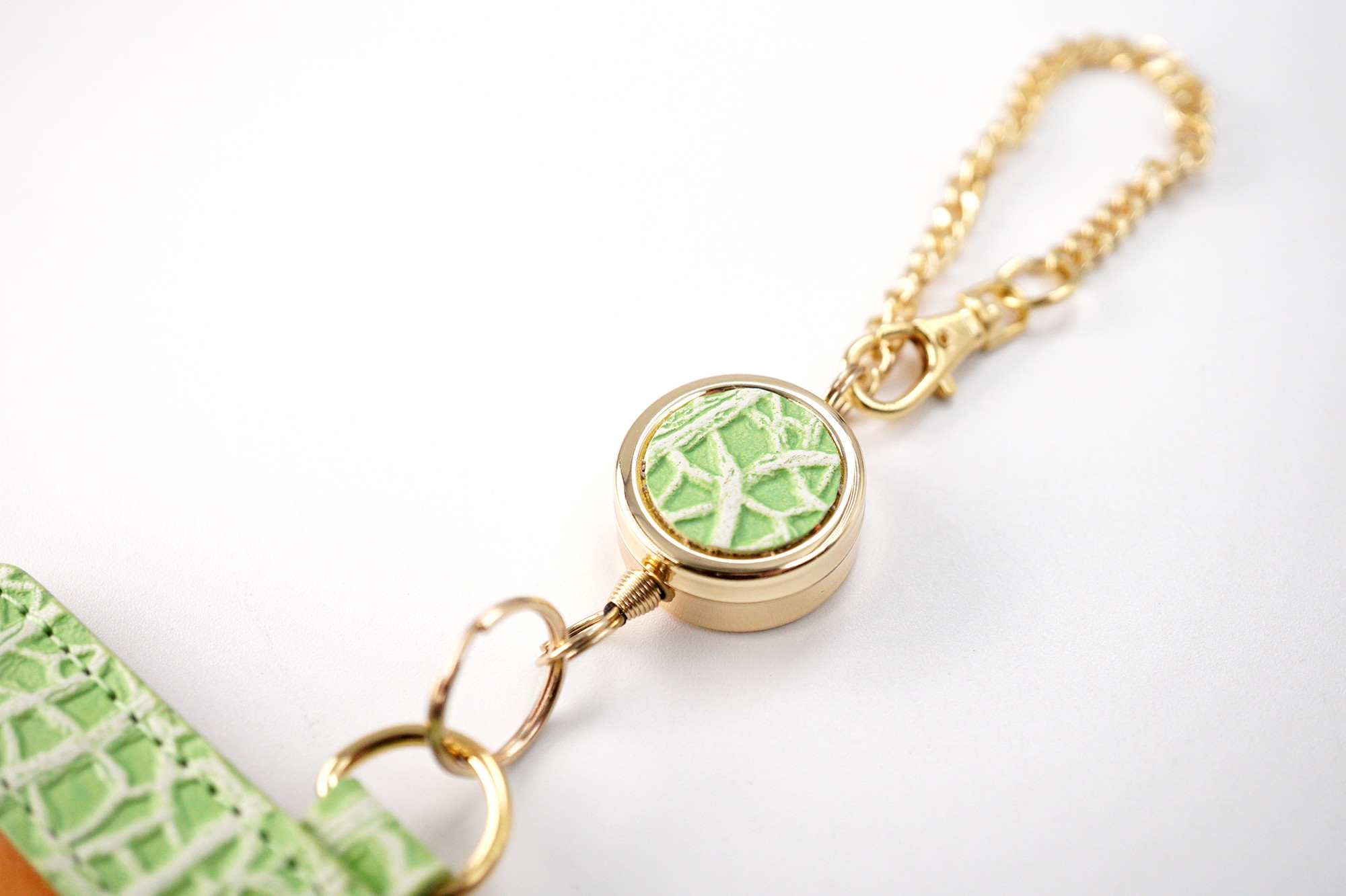 フルーツなパスケース／メロン（牛革製）