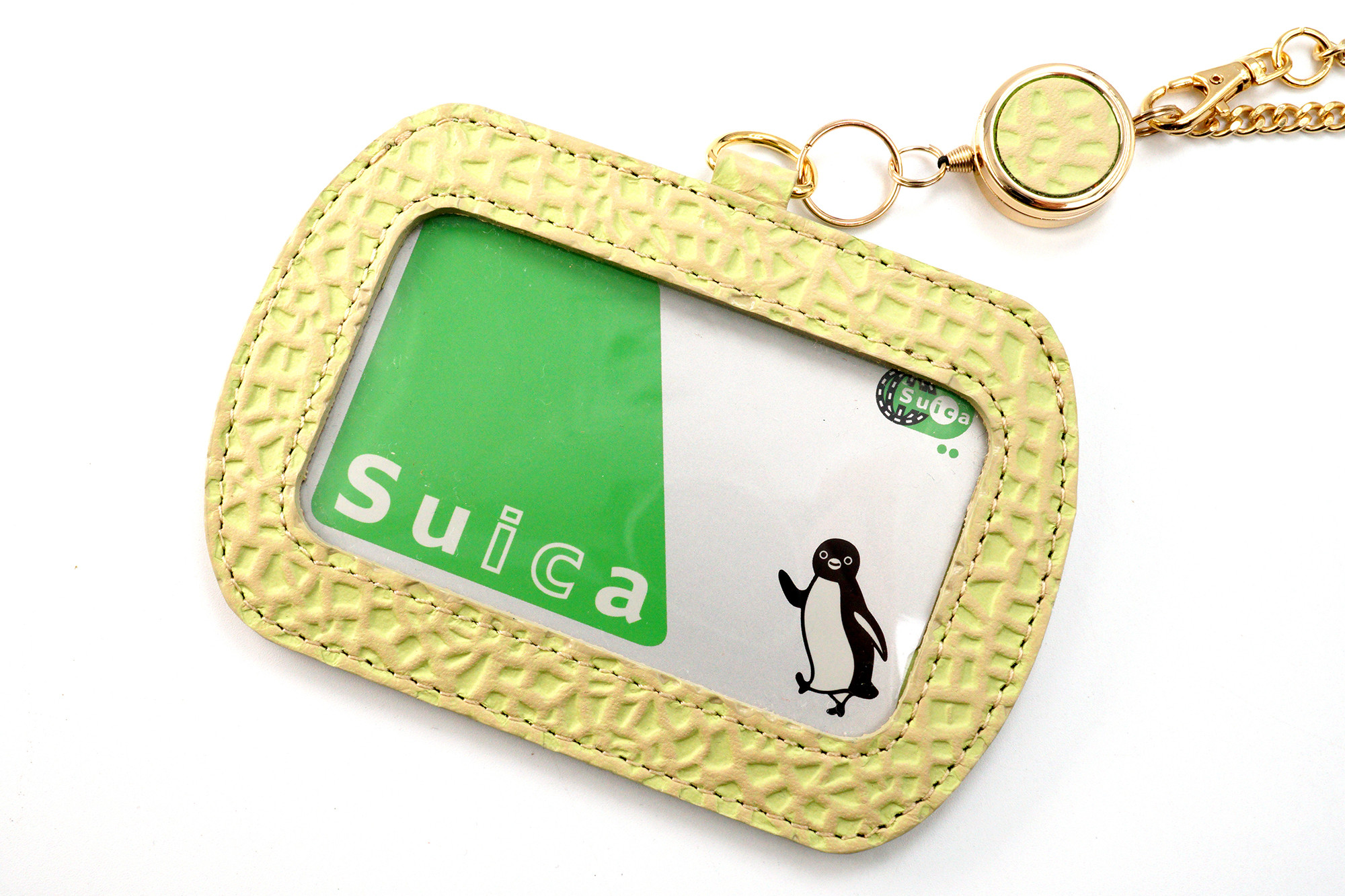 フルーツなパスケース／メロン（牛革製）