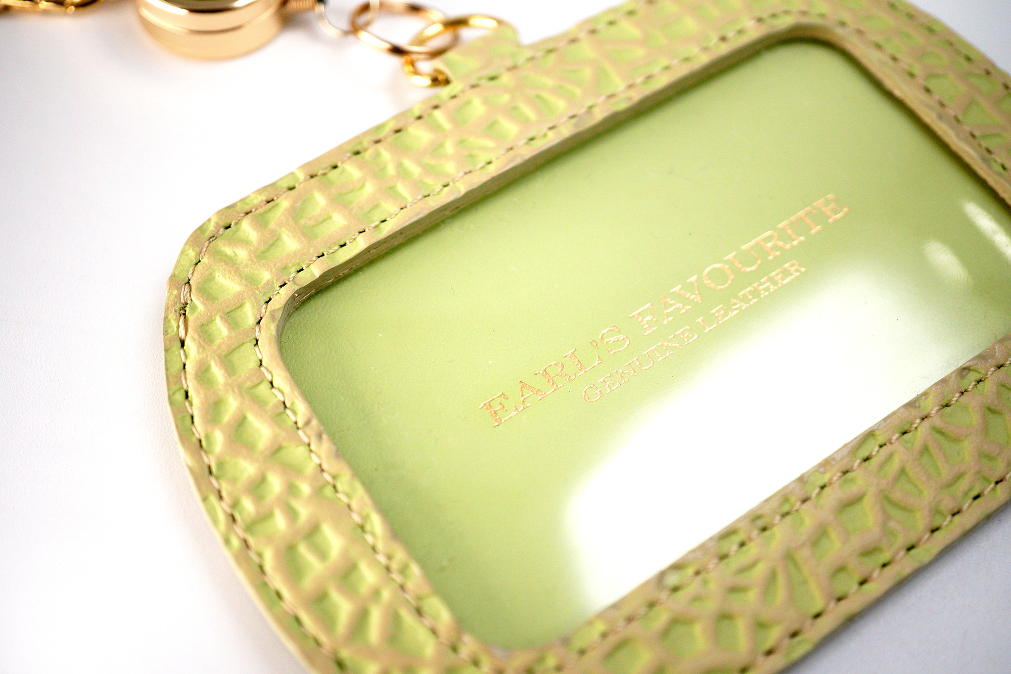 フルーツなパスケース／メロン（牛革製）