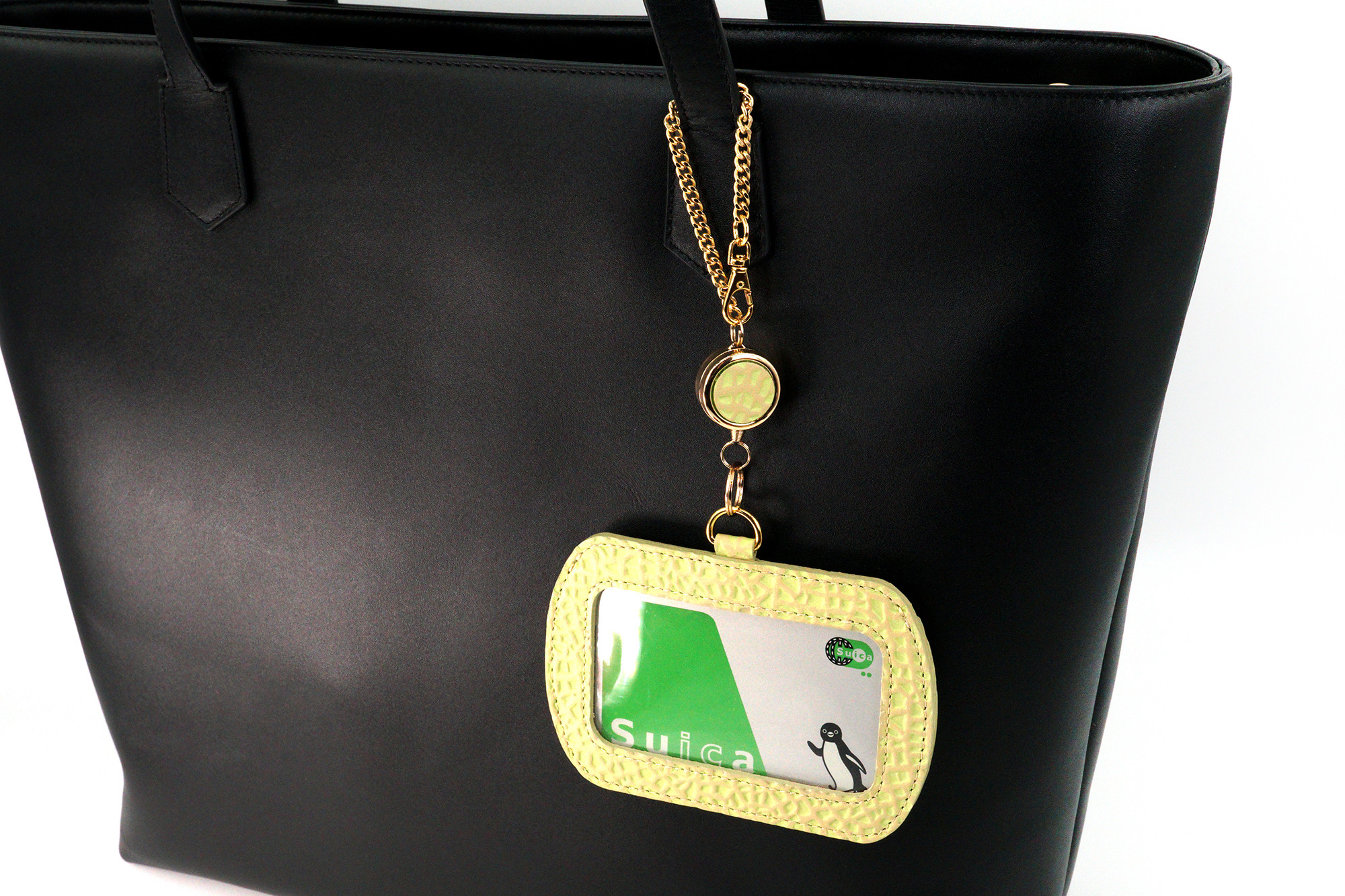 フルーツなパスケース／メロン（牛革製）