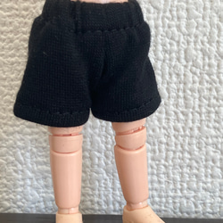 オビツ11 ジャージ素材のshort pants black 4枚目の画像