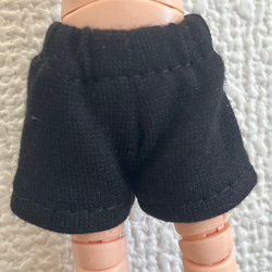 オビツ11 ジャージ素材のshort pants black 2枚目の画像