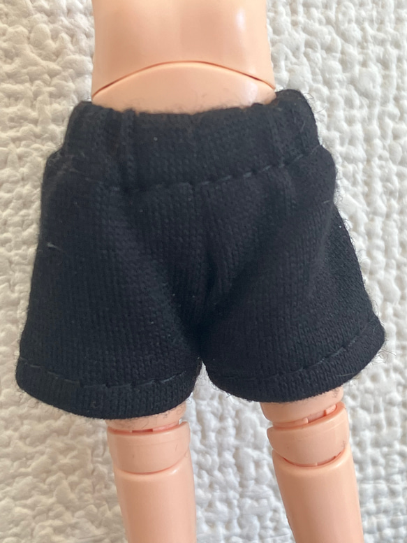 オビツ11 ジャージ素材のshort pants black 2枚目の画像