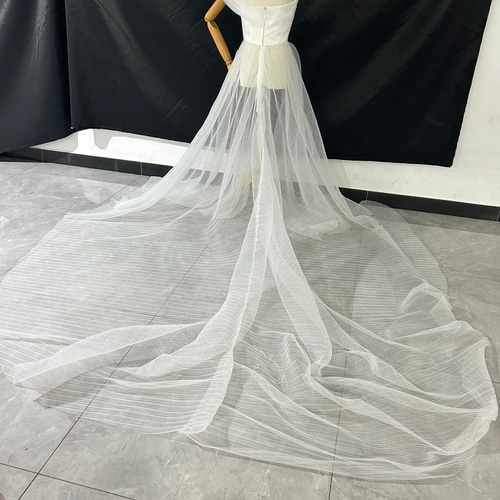 トップス付きオーバードレス トレーン ボリュームアップ ドレス  