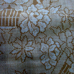 ７５１４　藍大島紬の着物で作った和風財布・ポーチ＃送料無料 11枚目の画像