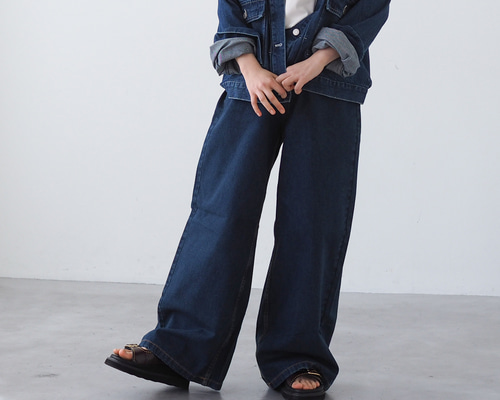 デニムワイドパンツ 一部店舗限定】23区DENIM ストレッチ ワイドパンツ / 23区