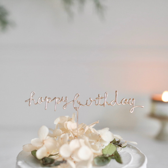 happy birthday .:* 誕生日　ケーキトッパー　ピック　バースデーケーキ 2枚目の画像