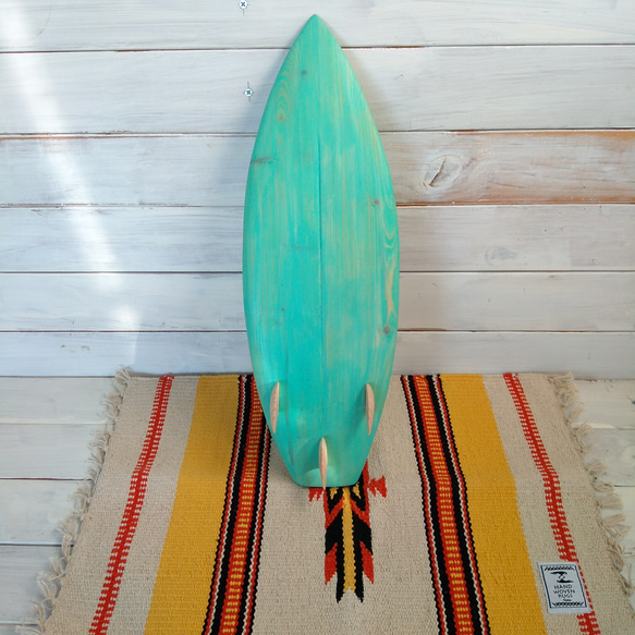 木製サーフボードオブジェ（トライフィン） 15枚目の画像