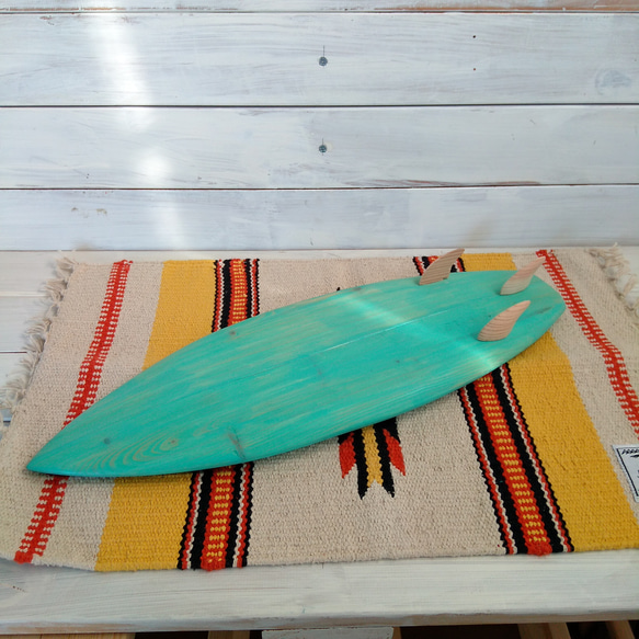 木製サーフボードオブジェ（トライフィン） 14枚目の画像