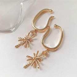 ❤️お得セット❤️ ゴールド  ストーン　イヤーカフ 2枚目の画像