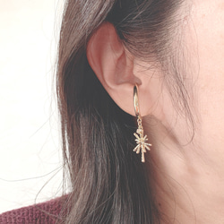 ❤️お得セット❤️ ゴールド  ストーン　イヤーカフ 3枚目の画像