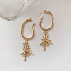 ❤️お得セット❤️ ゴールド  ストーン　イヤーカフ 1枚目の画像