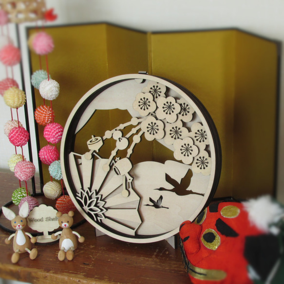 お正月飾り　扇⑭(壁掛け) お正月飾り扇⑭(壁掛け)