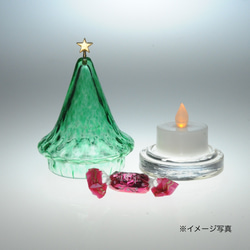 「小さな星のクリスマスツリー」49(LEDキャンドルホルダー、アロマストーンホルダー） 3枚目の画像