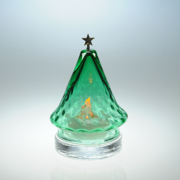 「小さな星のクリスマスツリー」49(LEDキャンドルホルダー、アロマストーンホルダー） 1枚目の画像