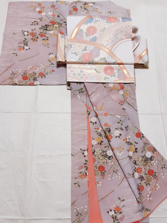 綺麗なお色目♪ 正絹 小紋